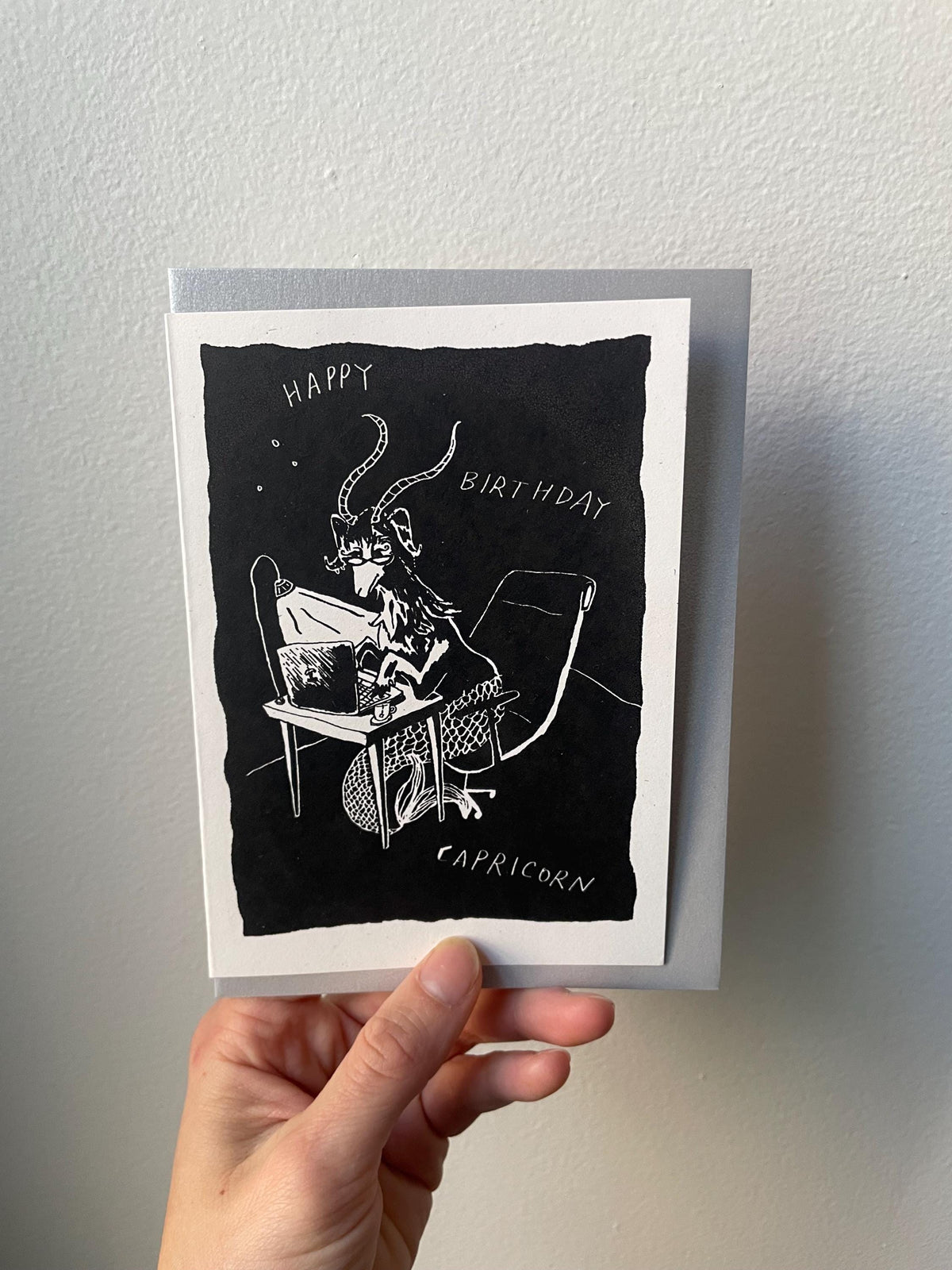 Happy Birthday Capricorn - Risograph Card