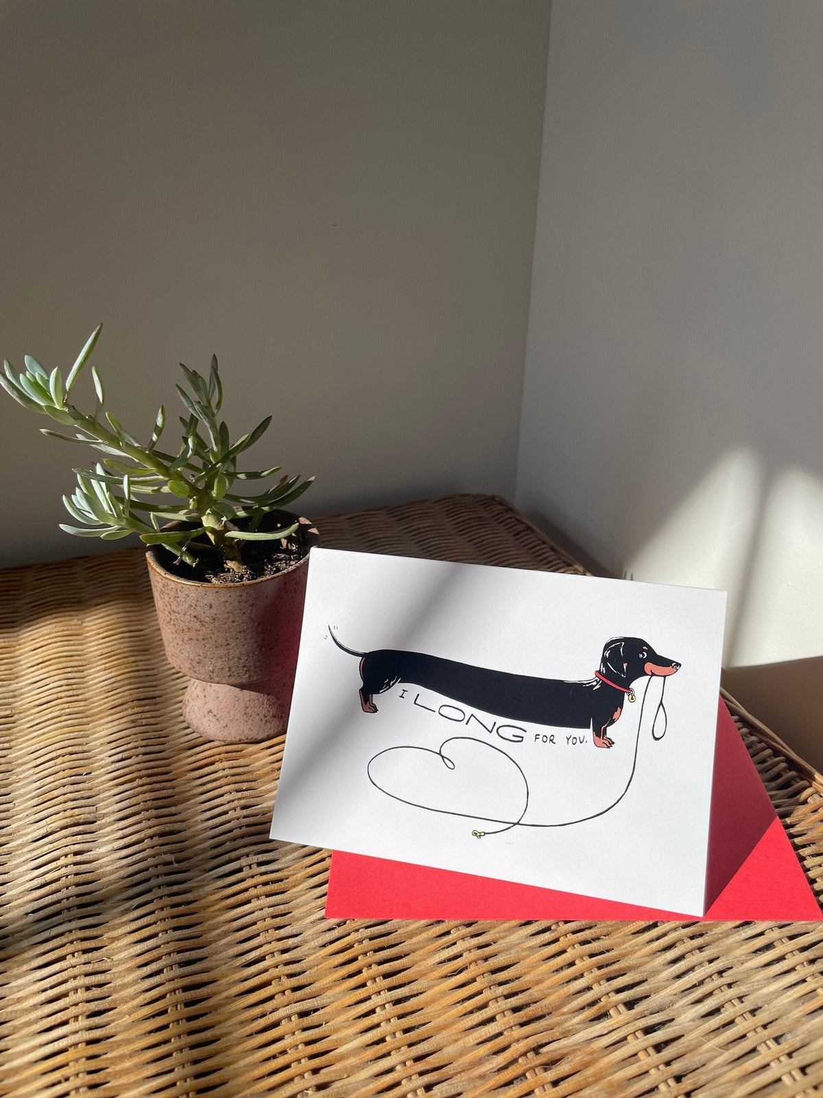 Dachshund Love Card