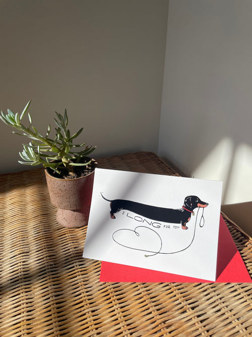 Dachshund Love Card