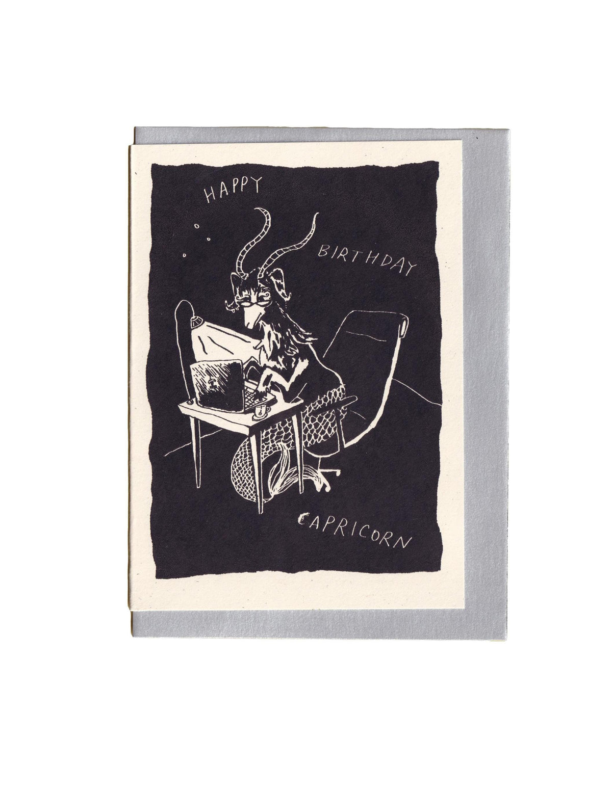 Happy Birthday Capricorn - Risograph Card