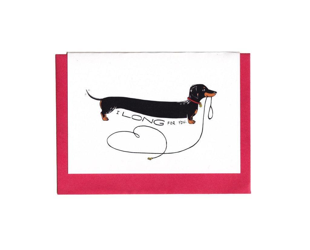 Dachshund Love Card