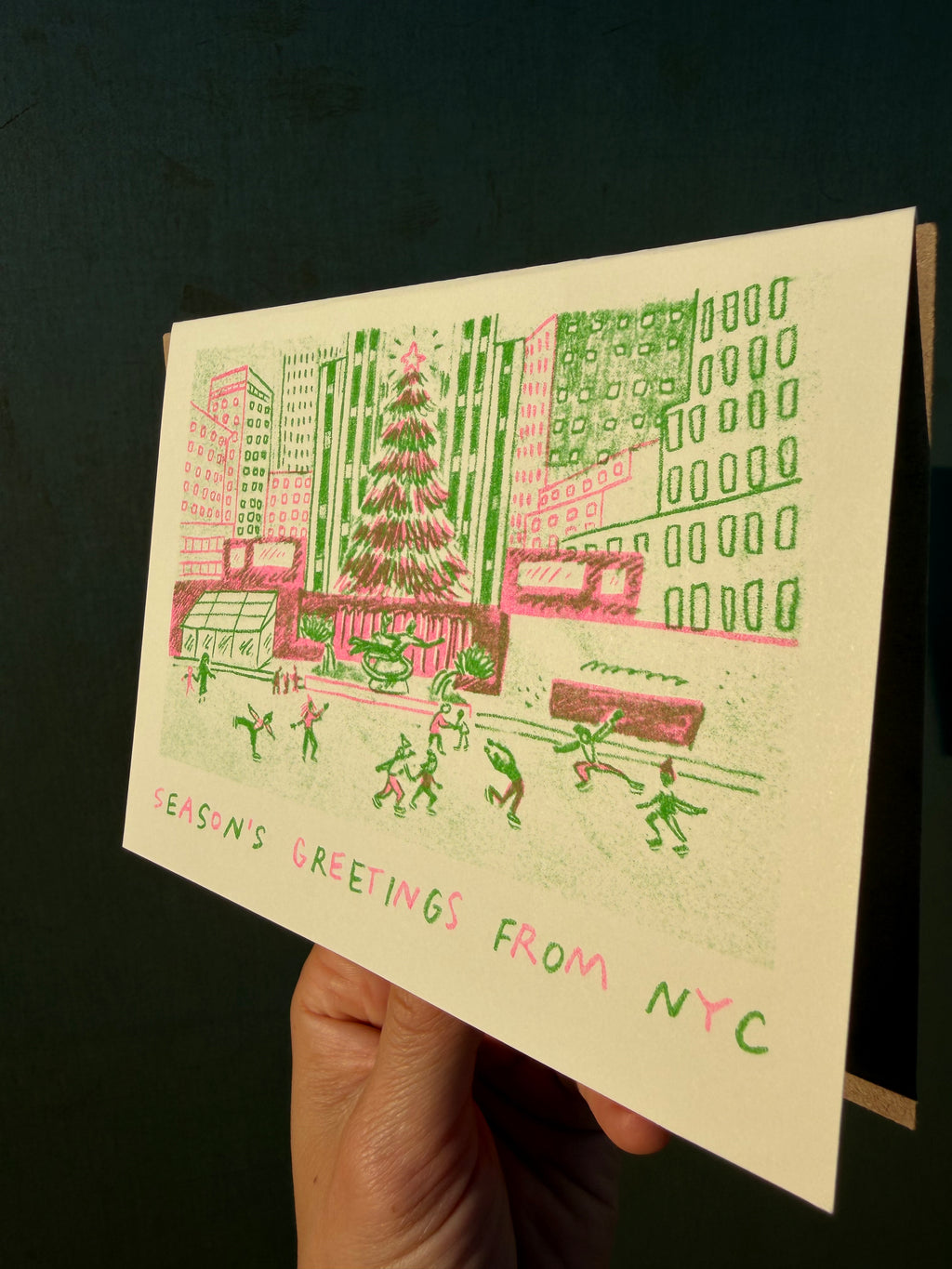 Season's Greetings from NYC - Risograph Card