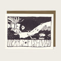 Fish Christmas - Risograph Card